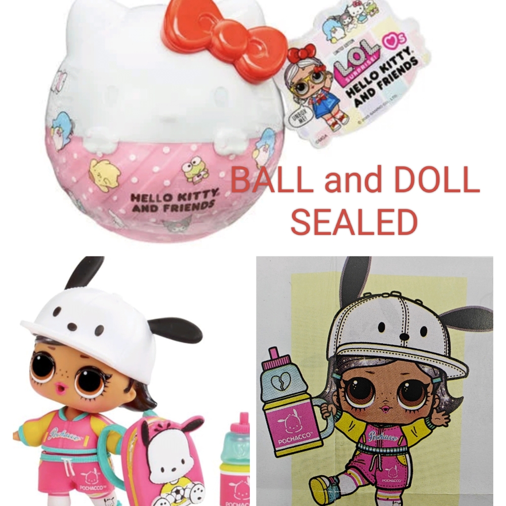UNOPENED LOL Hello Kitty POCHACCO Bae Doll Ball SEALED RESEALED SANRIO New Dog